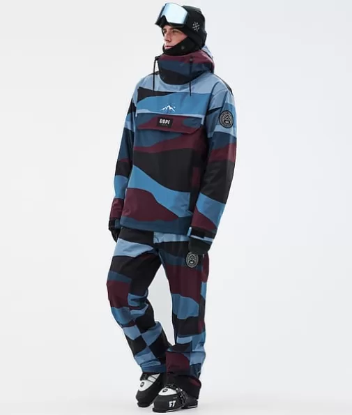 Skibroeken<Dope Snow Blizzard ShardsBurgundyBlue
