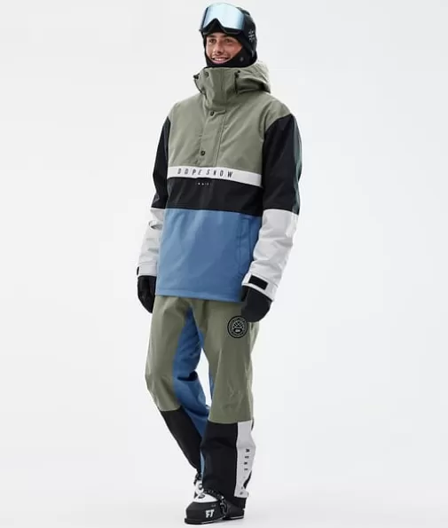Skibroeken<Dope Snow Blizzard Track Greenish/LightGrey/Black/BlueSteel