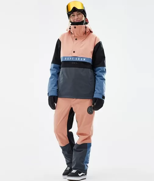 Snowboard Broeken<Dope Snow Blizzard Track W FadedPeach/BlueSteel/Black/MetalBlue