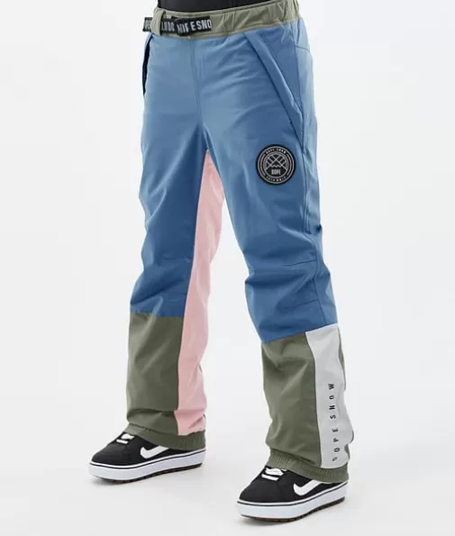Snowboard Broeken<Dope Snow Blizzard Track W BlueSteel/LightGrey/SoftPink/Greenish