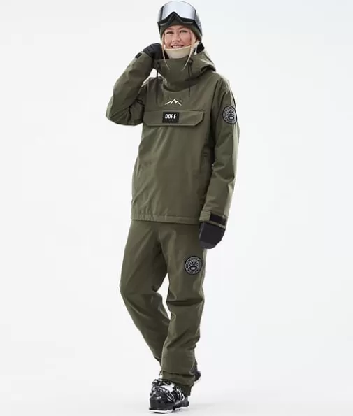 Skibroeken<Dope Snow Blizzard W OliveGreen