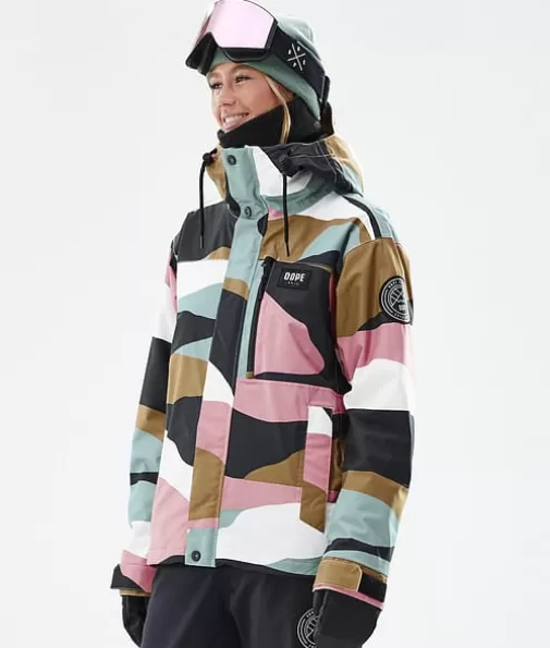 Ski Jassen<Dope Snow Blizzard W Full Zip ShardsGoldMutedPink