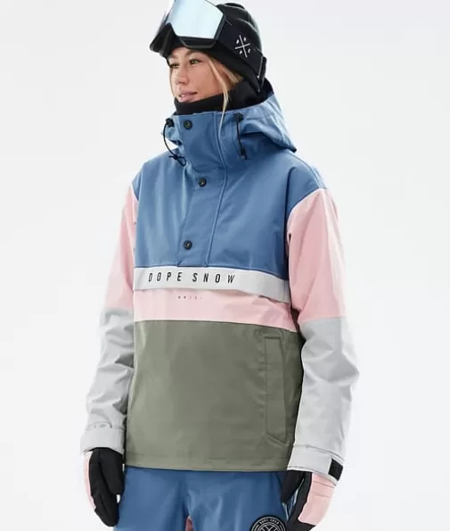Ski Jassen<Dope Snow Legacy Track W BlueSteel/LightGrey/SoftPink/Greenish