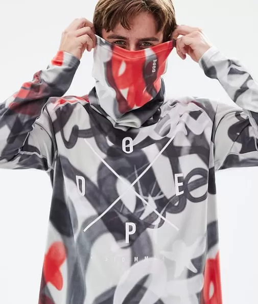 Thermokleding<Dope Snow Snuggle SprayBlackRed2X-Up